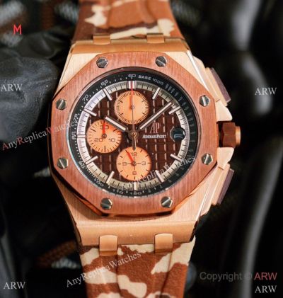 Japan Grade Audemars Piguet Royal Oak Offshore Watches Rose Gold Case